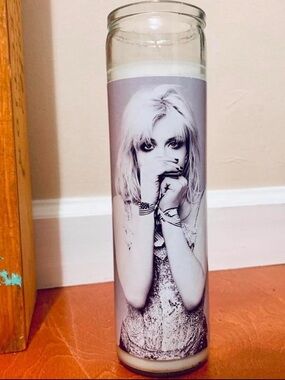 Courtney Love Kinderwhore Inspired Pillar Prayer Candle